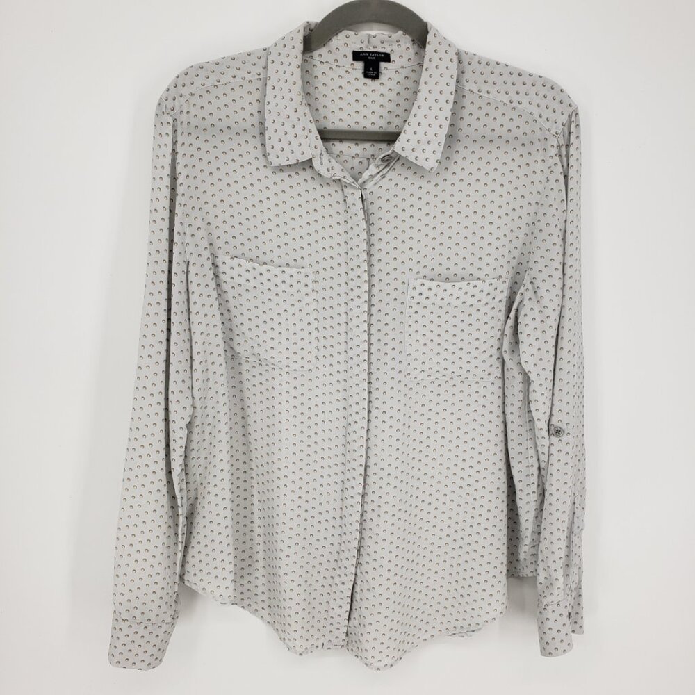 Ann Taylor Silk Button Down Shirt